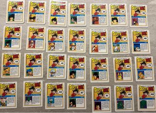 Lote cartas dragon ball
