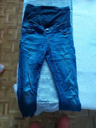 2 vaqueros Zara premamá talla M