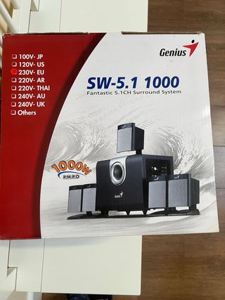 GENIUS SW5.1 1000 SURROUND SYSTEM