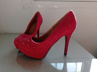 Zapatos tacón fiesta sin usar 