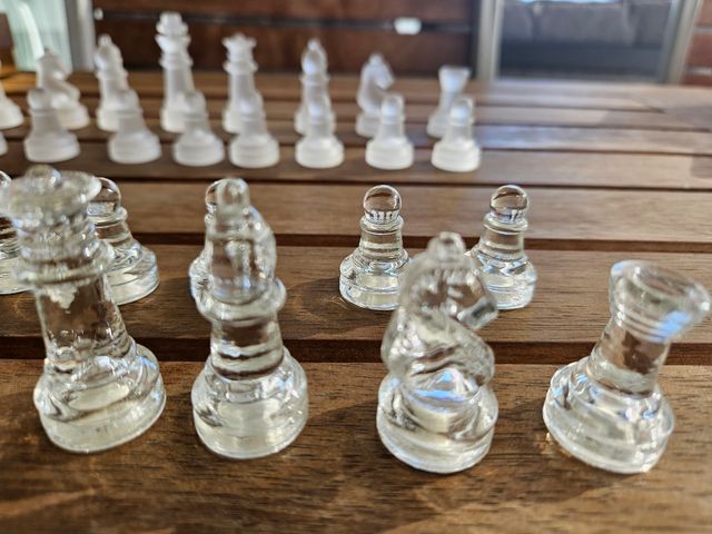 Piezas ajedrez cristal