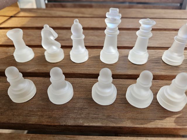 Piezas ajedrez cristal