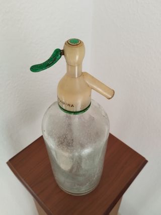 Antiguo sifón de soda 