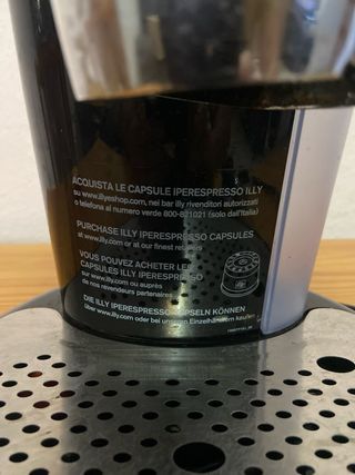 Cafetera capsulas illy