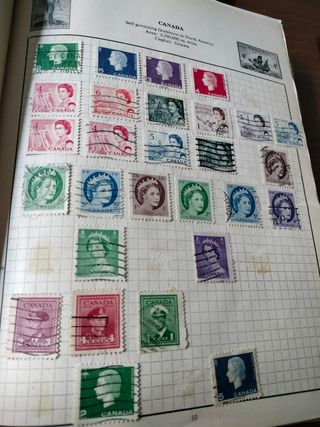 Álbum de sellos antiguo