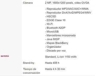 BlackBerry 8520 negra como NUEVA