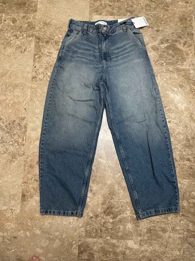 Pantalon skater azul ancho