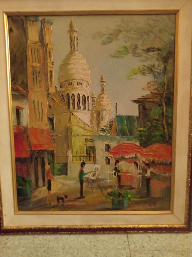 Cuadro oleo paisaje 56x48