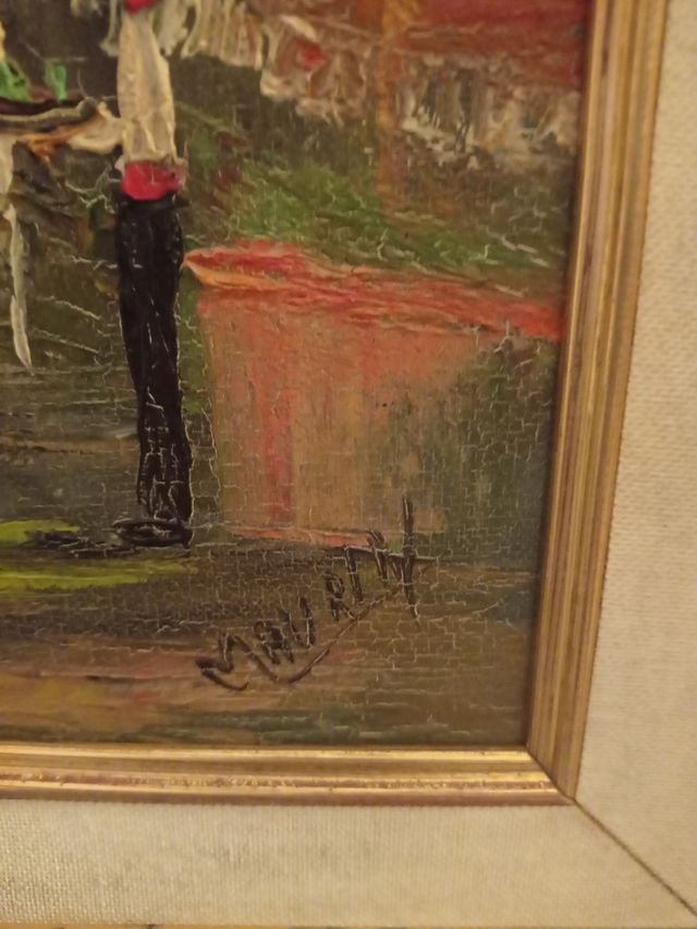 Cuadro oleo paisaje 56x48