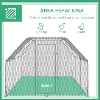 Gallinero para Exterior Grande 2,8x5,7x2 m Jaula