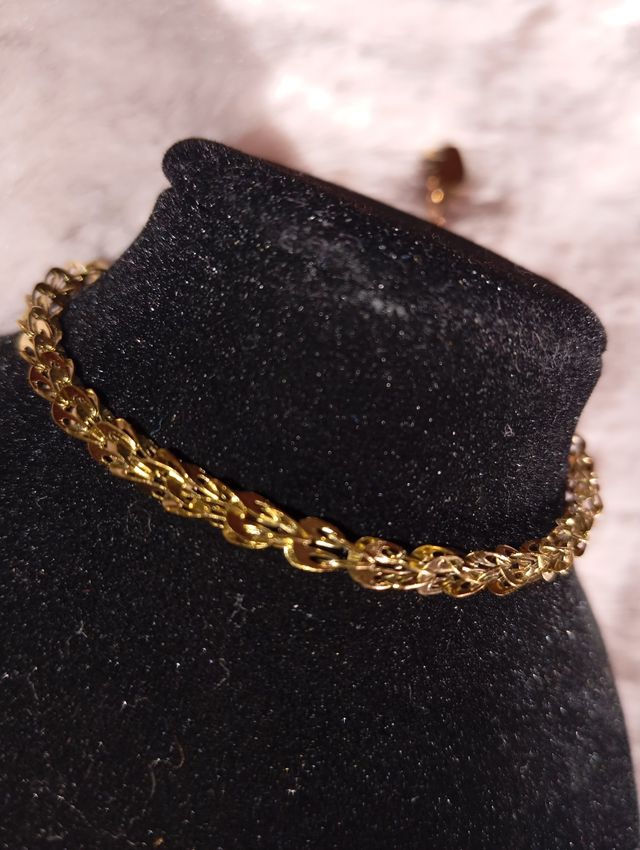 Pulsera chapada oro
