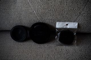 ✅Tapas trasera y delantera objetivo Sony, 72mm,49m