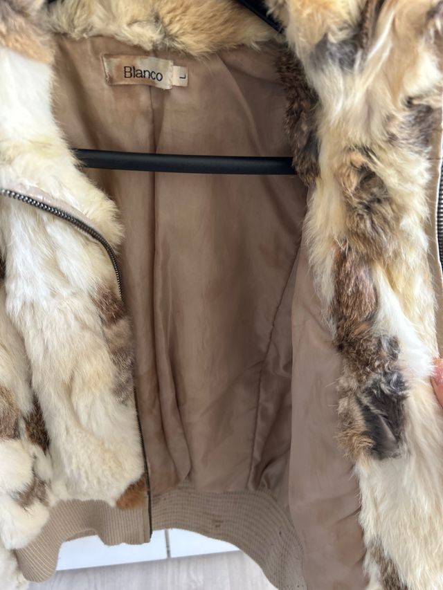 Chaqueta piel de conejo