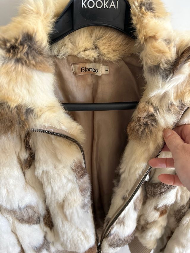 Chaqueta piel de conejo