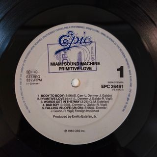 LP 1985 LATIN FUNK Miami Sound Machine.Ed. Uk