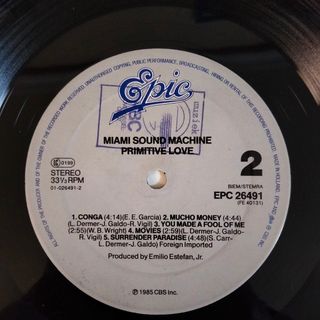 LP 1985 LATIN FUNK Miami Sound Machine.Ed. Uk