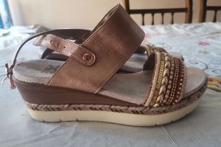 Sandalias rose gold
