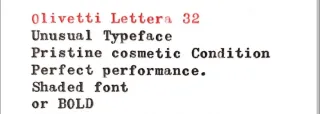 Oportunidad! Máquina de Escribir Olivetti Lettera