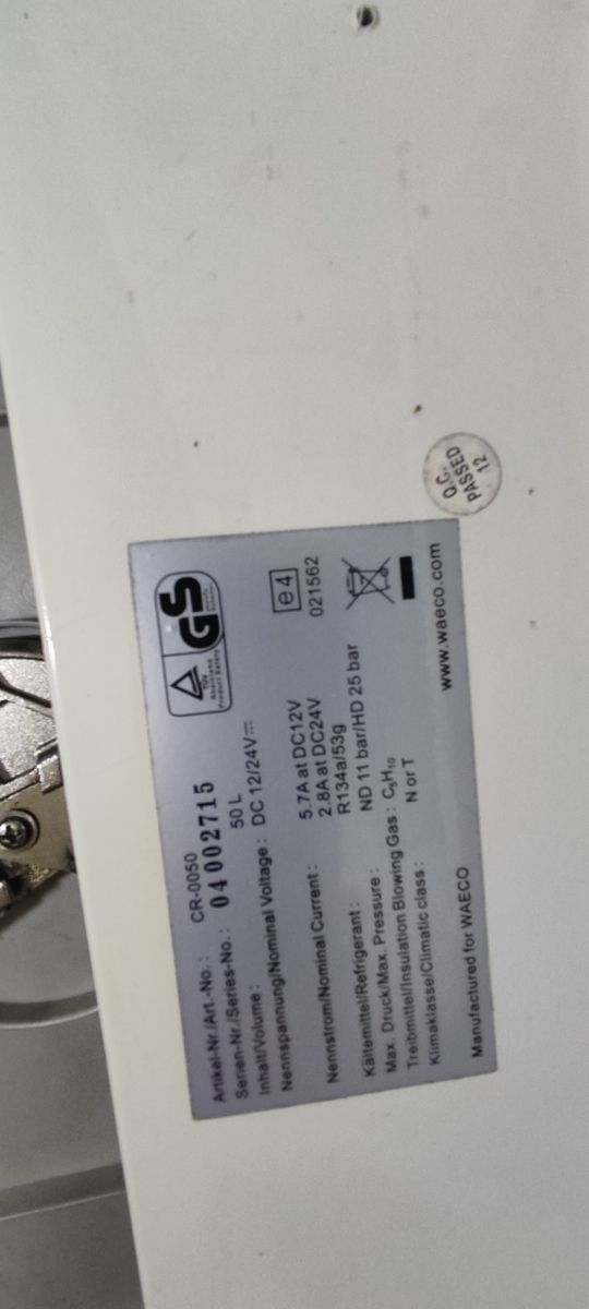 Nevera Waeco 12v 50lt.