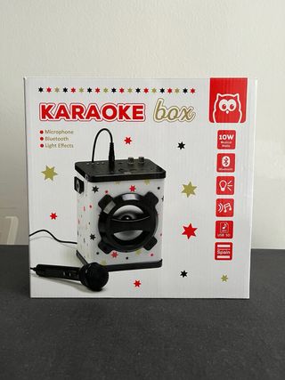 Karaoke altavoz con microfono y bluetooth.