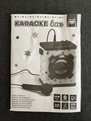 Karaoke altavoz con microfono y bluetooth.