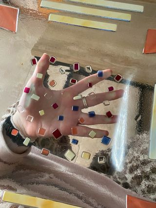 Centro de mesa italiano de cristal