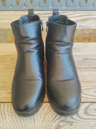 Botines botas mujer negros suela track Faguo