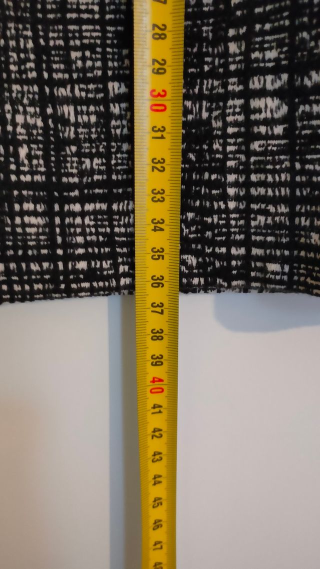 Minigonna bianca nera Mango size 44 IT