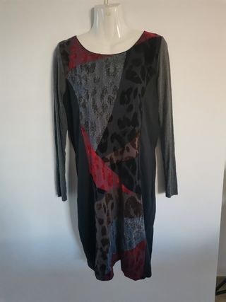 Vestido topos terciopelo T 42, 44