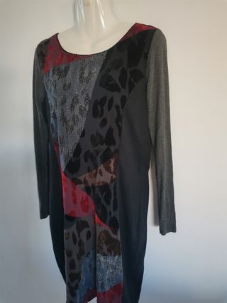 Vestido topos terciopelo T 42, 44