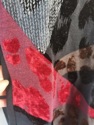 Vestido topos terciopelo T 42, 44