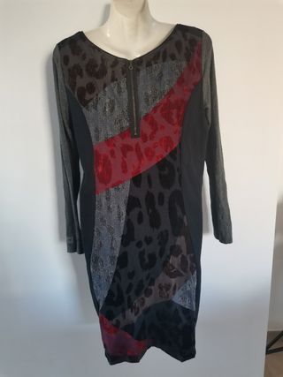 Vestido topos terciopelo T 42, 44