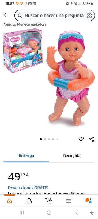Nenuco Muñeca nadadora
