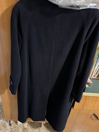 Cappotto lungo uomo tg 48 blu scuro