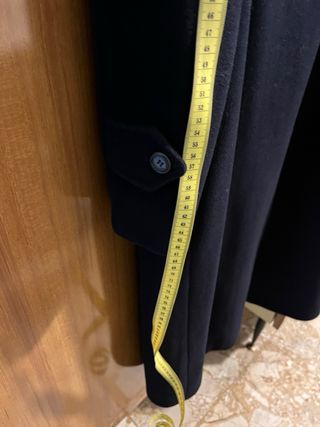Cappotto lungo uomo tg 48 blu scuro