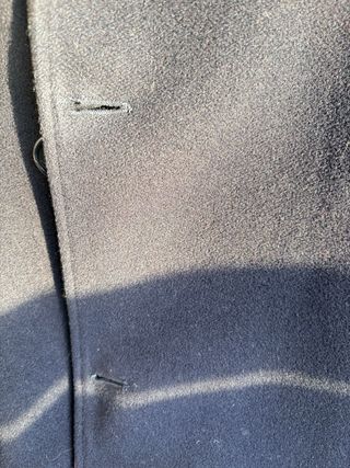 Cappotto lungo uomo tg 48 blu scuro