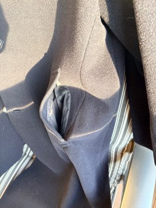 Cappotto lungo uomo tg 48 blu scuro