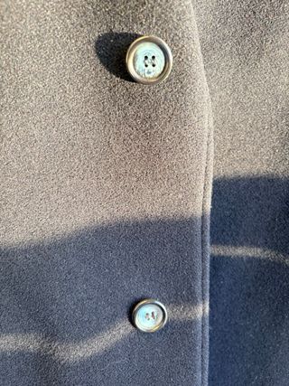 Cappotto lungo uomo tg 48 blu scuro