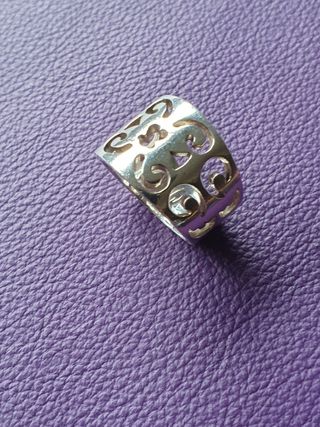 Anillo de plata 925 y esmaltes.