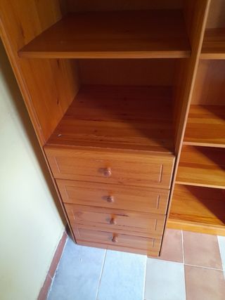 Conjunto mueble madera maciza
