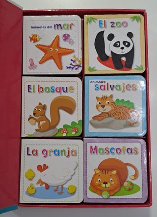 Los Animales: Mis 6 Primeros Libritos para Aprender (Mi Primer Cofre) (Spanish Edition)