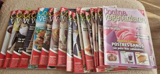 Lote de revistas de cocina vegetariana