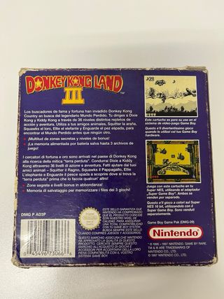 Juego Donkey Kong Land III para Game Boy