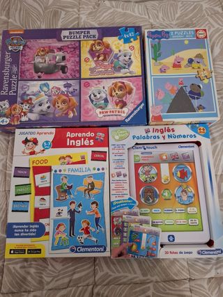 Juegos educativos inglés puzzle