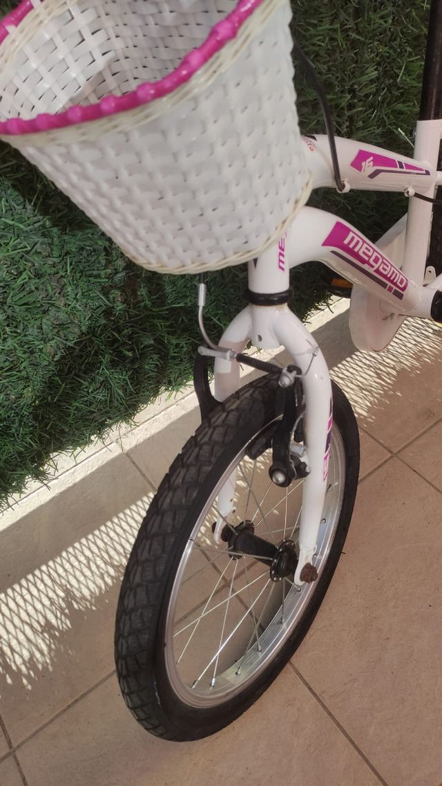 NEGOCIABLE - Bicicleta niña megamo 16 pulgadas