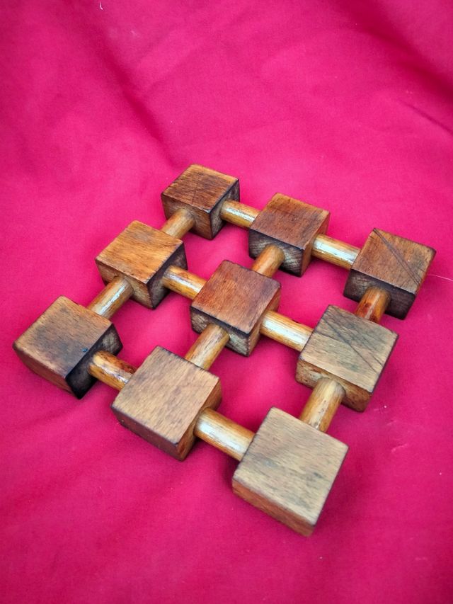 Poggia tegame pentola vintage in legno