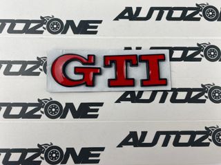 Emblema GTI rojo/negro para maletero Volkswagen