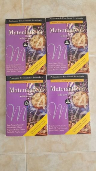 Oposiciones matemáticas profesores secundaria 