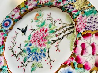 PLATOS DECORATIVOS CHINOS DISEÑO FLORAL