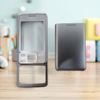 Custodia originale Nokia 6300 argentata